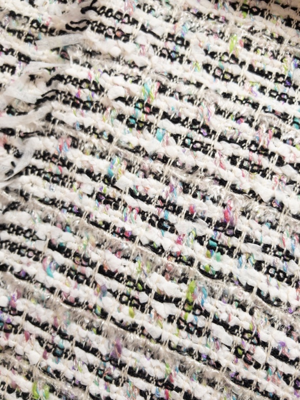 ファンシーツイードとチェック柄の生地購入