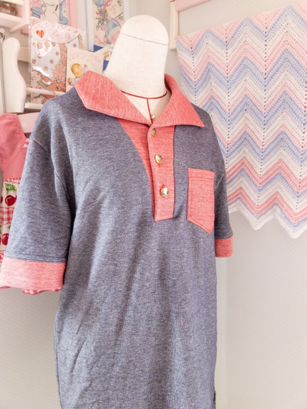 夫のポロシャツと息子のTシャツ