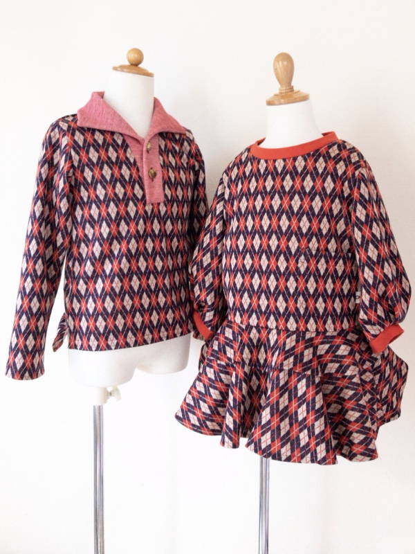 兄妹おそろい秋服