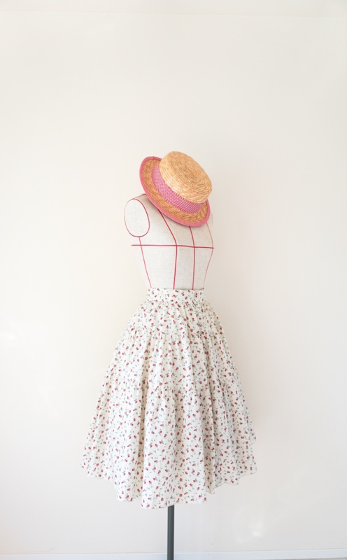 フローティングフローラのティアードスカート