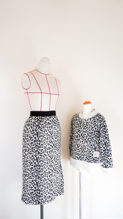 みんなのカットソーのタイトスカート