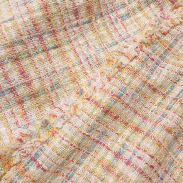 キャンディカラーのツイード