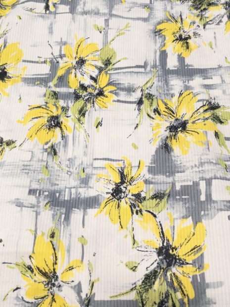 昭和レトロな生地でワンピースを作る