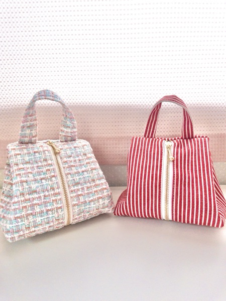 子どもたちとポーチ作り＆リゾートライン柄