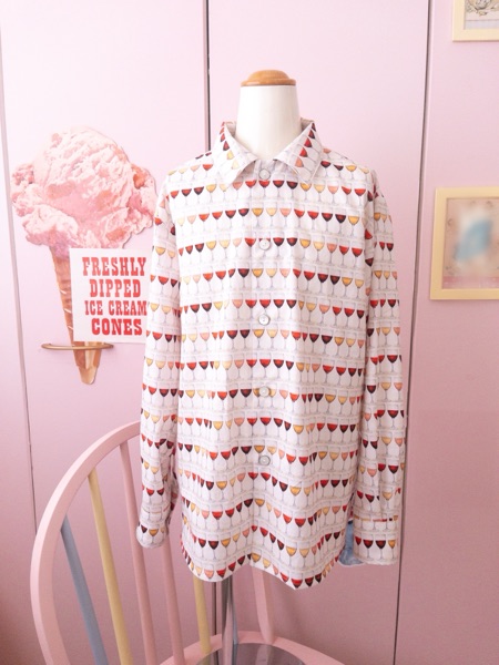 完成したワインシャツ